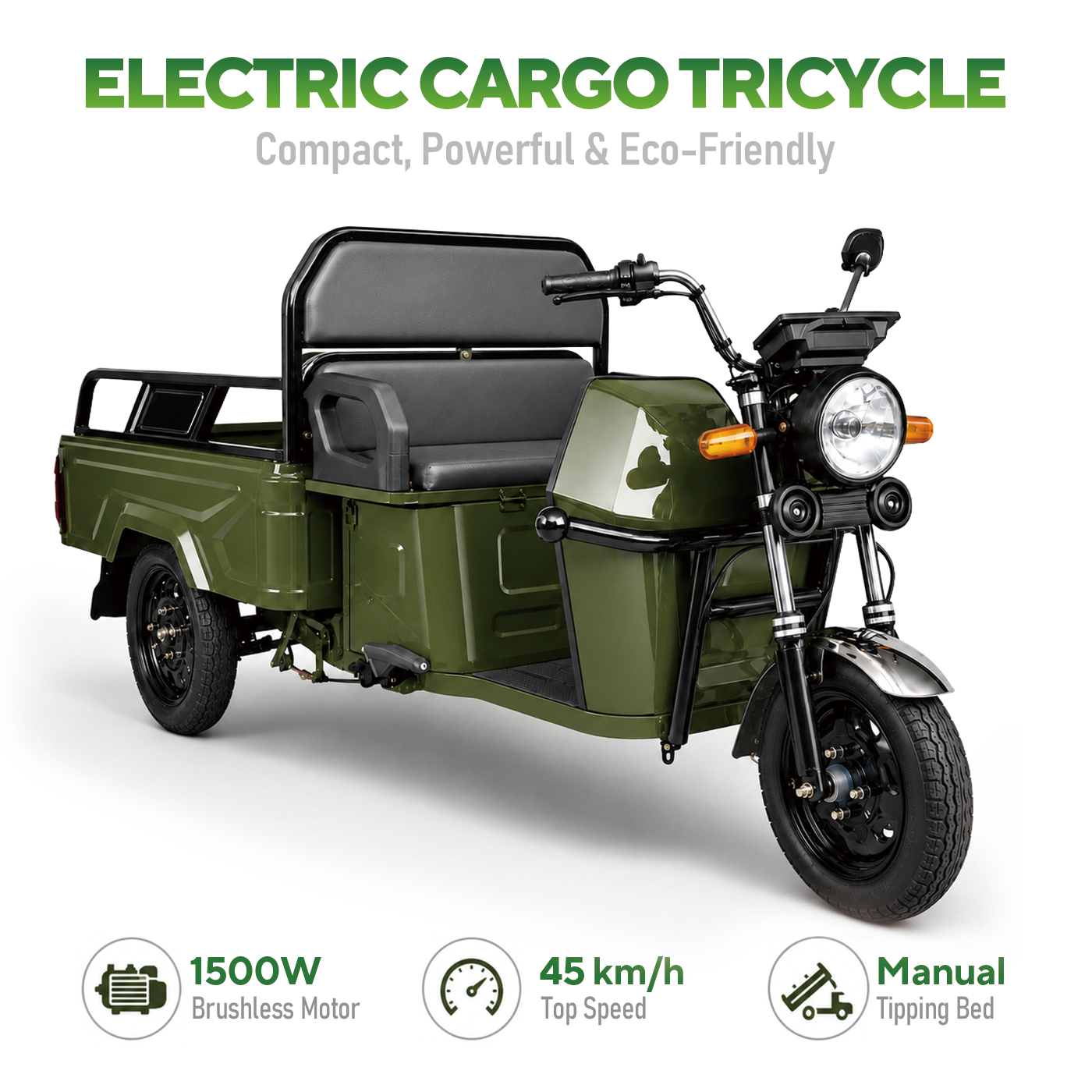 Electric Cargo Tricycle – Compact, Powerful, and Eco-Friendly Short-Distance Transport Solution