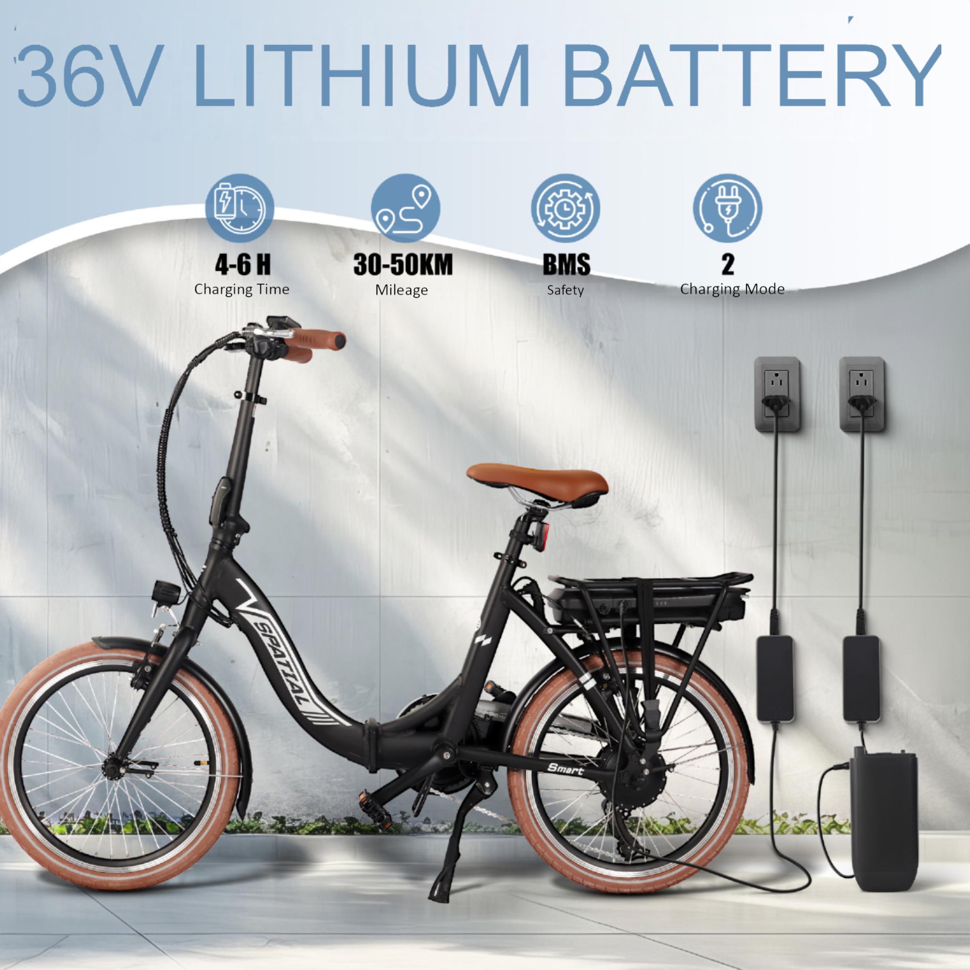 SPA2002 Folding Electric Bike – 250W Rear Drive | 10.4Ah Battery | 7-Speed | Lightweight Aluminum Frame