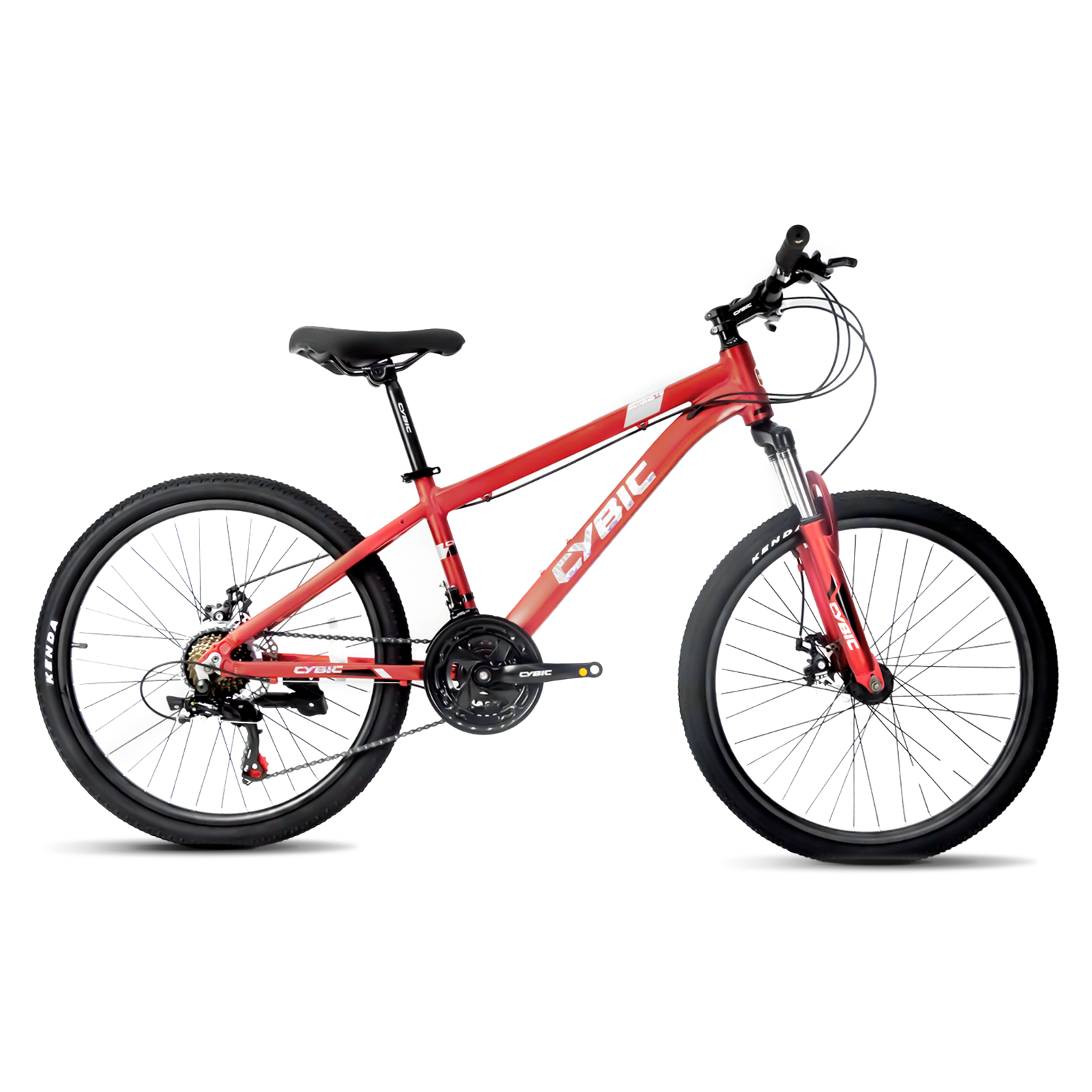 24" Teen Mountain Bike – Aluminum Frame, Suspension, Disc Brakes