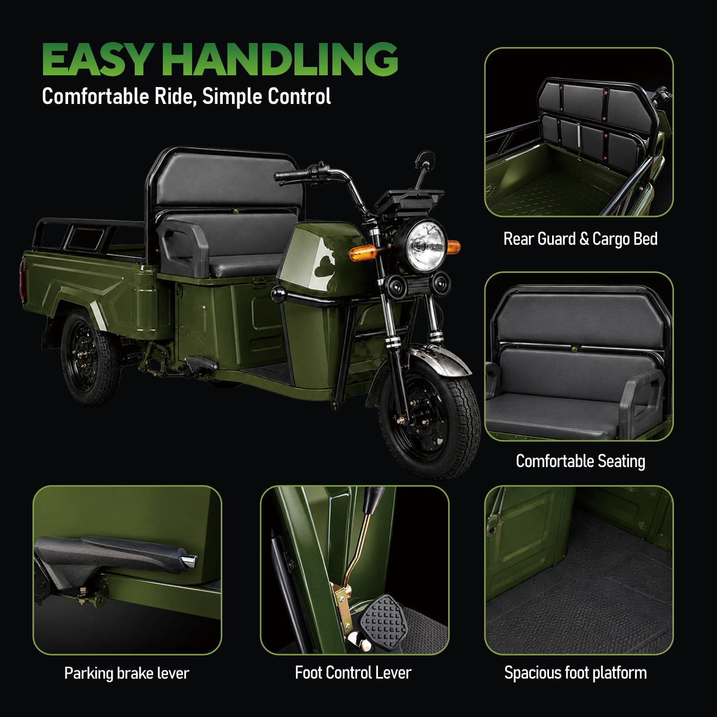 Electric Cargo Tricycle – Compact, Powerful, and Eco-Friendly Short-Distance Transport Solution