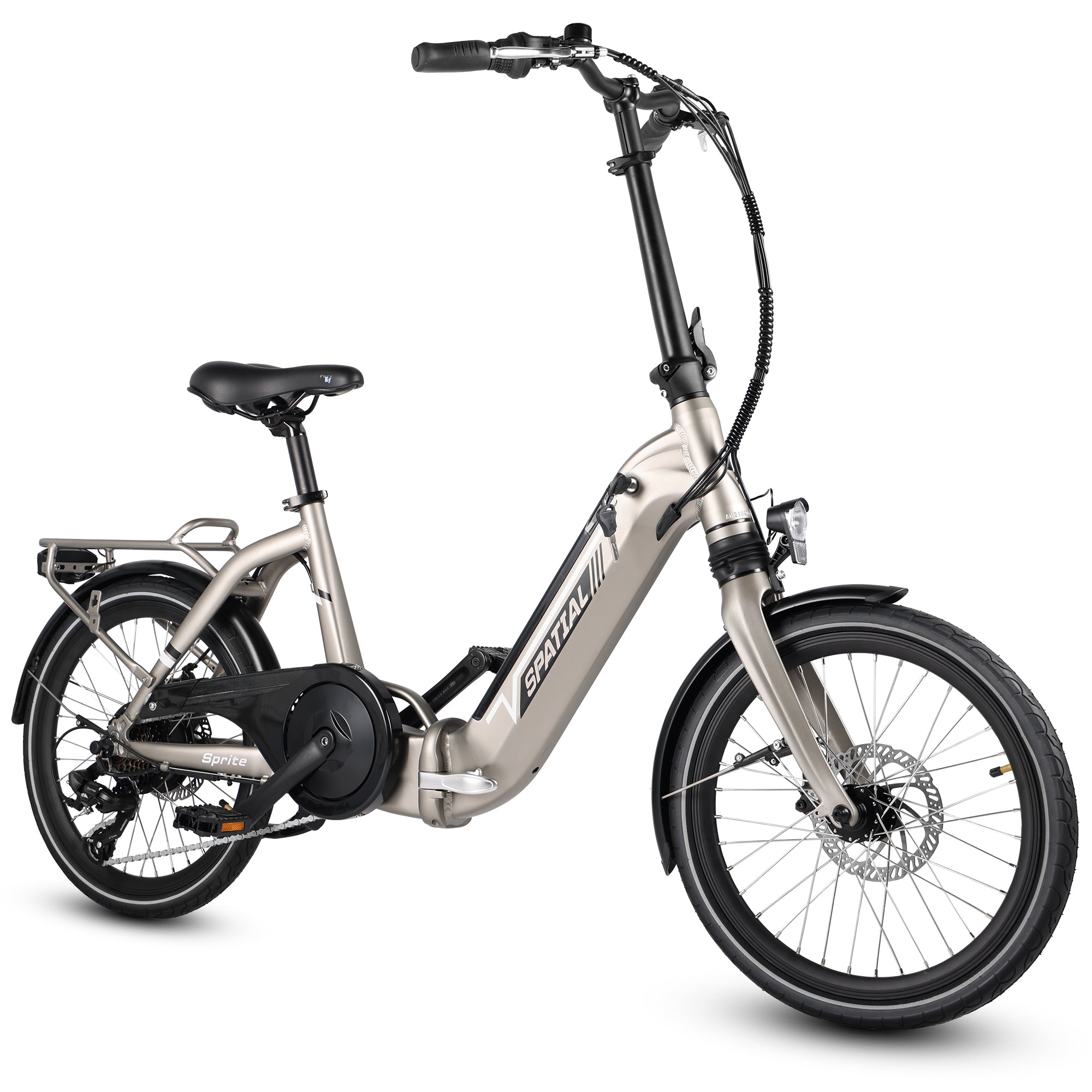 Bicicleta eléctrica plegable E Bike 20" – Motor de 250W, Batería de 10.4Ah, 7 velocidades, Frenos de disco mecánicos, Pantalla LCD